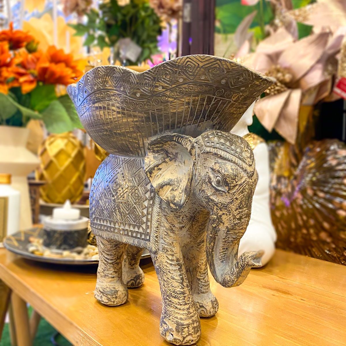 CONCEPT - Figura Elefante Rustico 26x13x22 cm