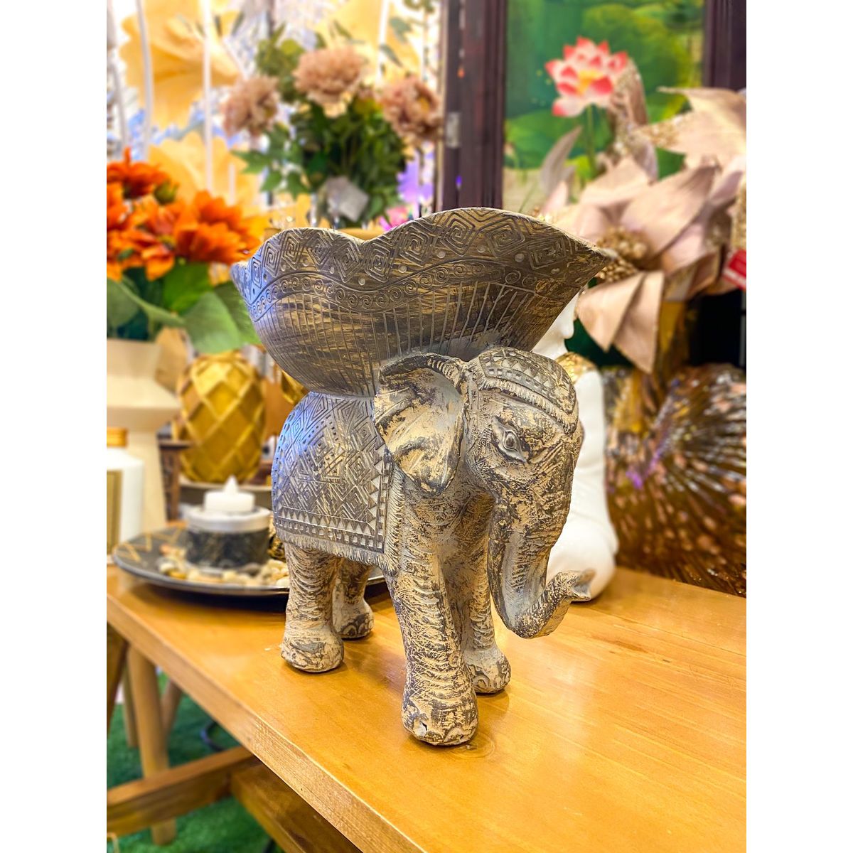 CONCEPT - Figura Elefante Rustico 26x13x22 cm