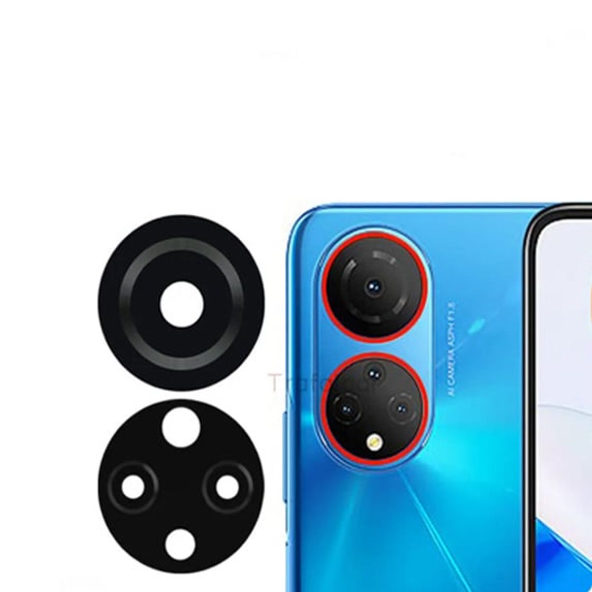 GENERICO - Repuesto lente Vidrio de cámara Huawei Honor X7