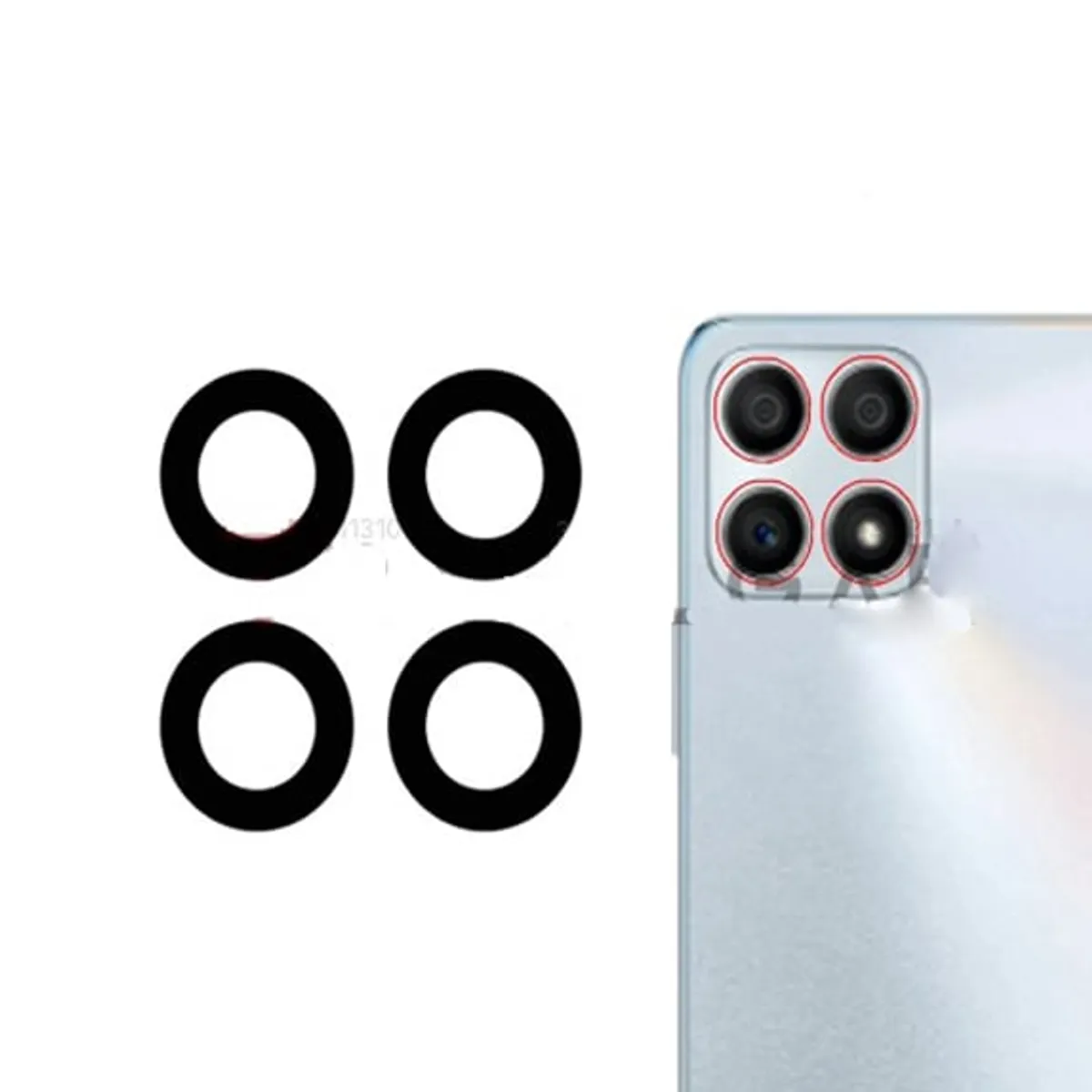 GENERICO - Repuesto lente Vidrio de cámara Huawei Honor X8 4G