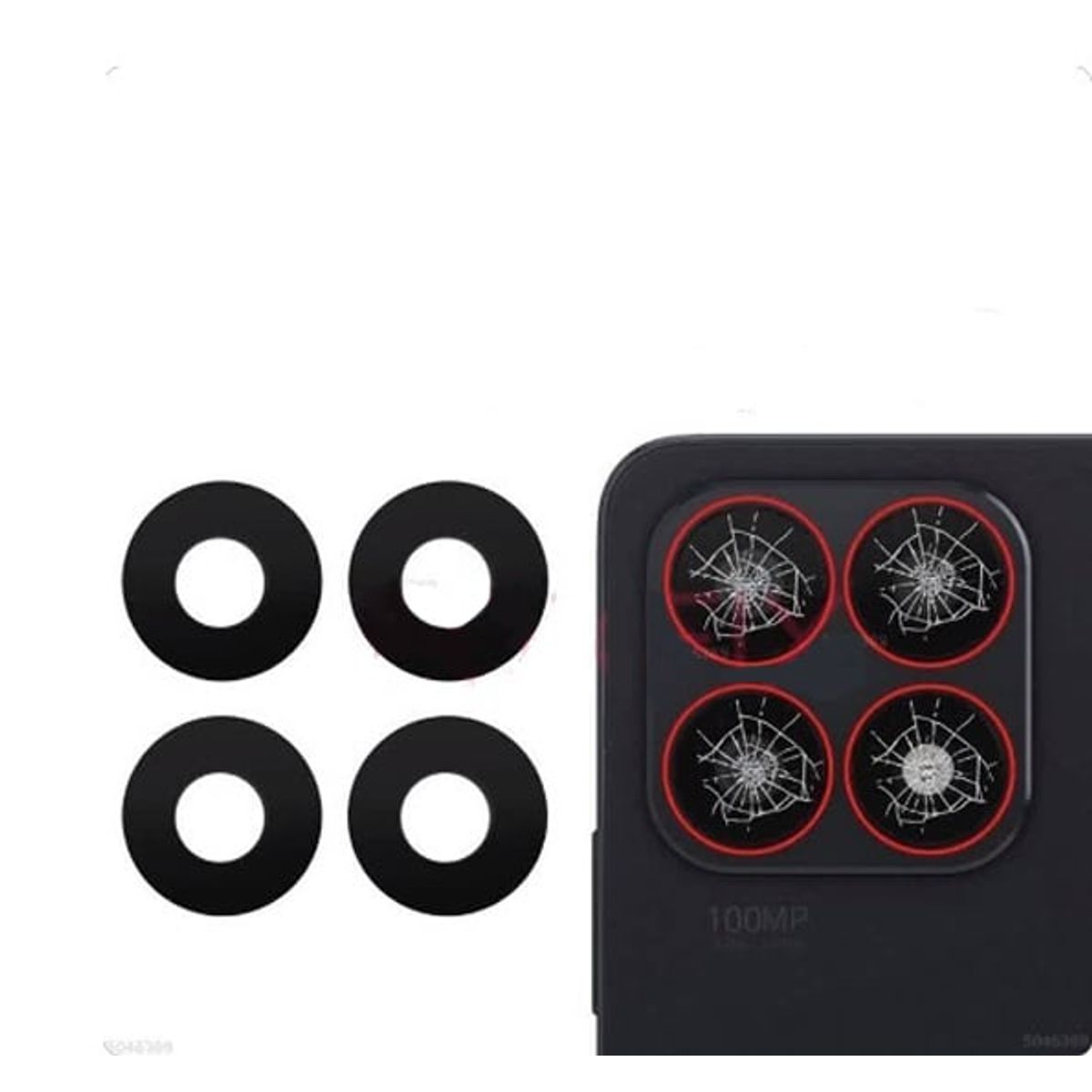 GENERICO - Repuesto lente Vidrio de cámara Huawei Honor X8A