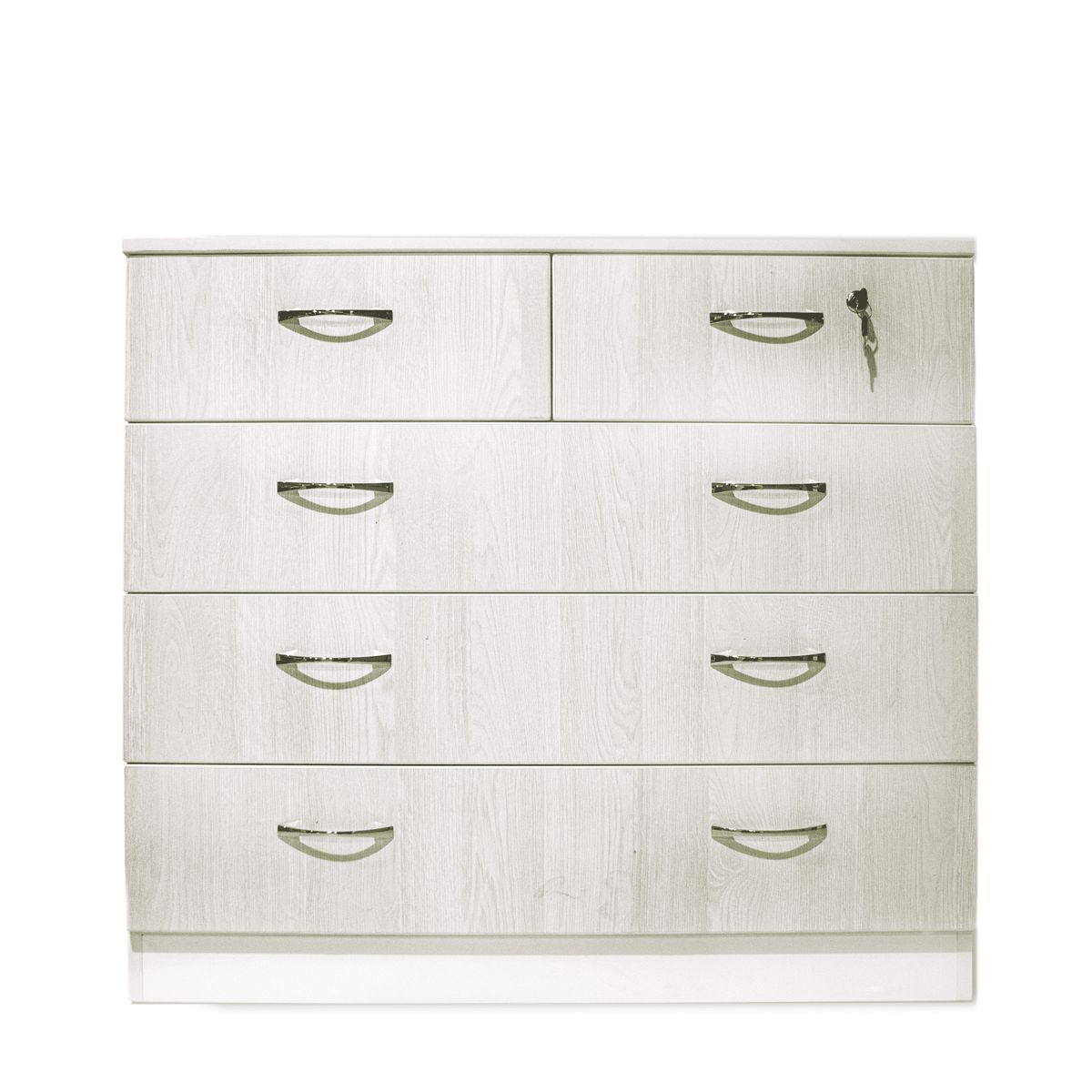 MUEBLES MACRUMO - Cómoda 100cm con cajón seguro - 5 Cajones Ibiza - Armado