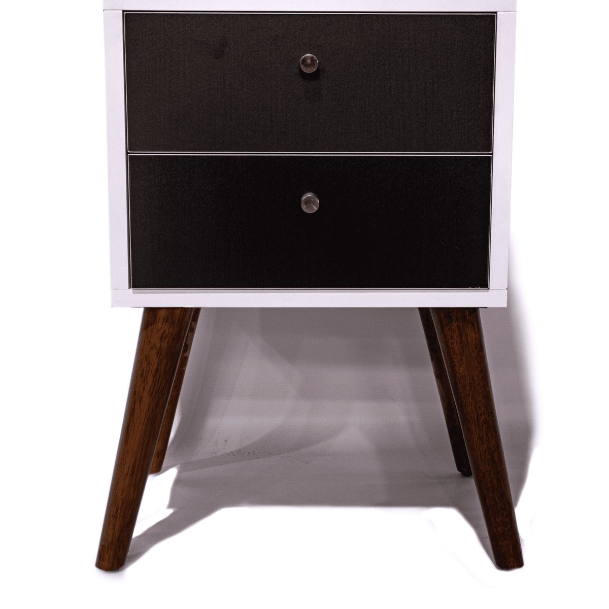 MUEBLES MACRUMO - Velador Vintage 2 Cajones Wengue