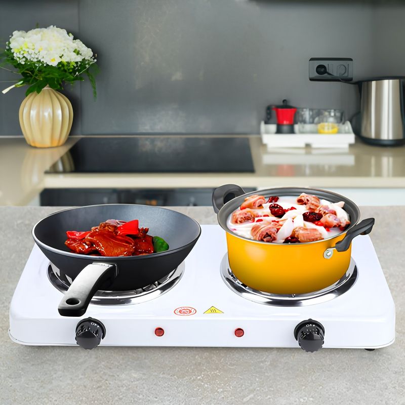 OEM - Cocina Eléctrica 2 Hornillas Estufa 220V Portatil