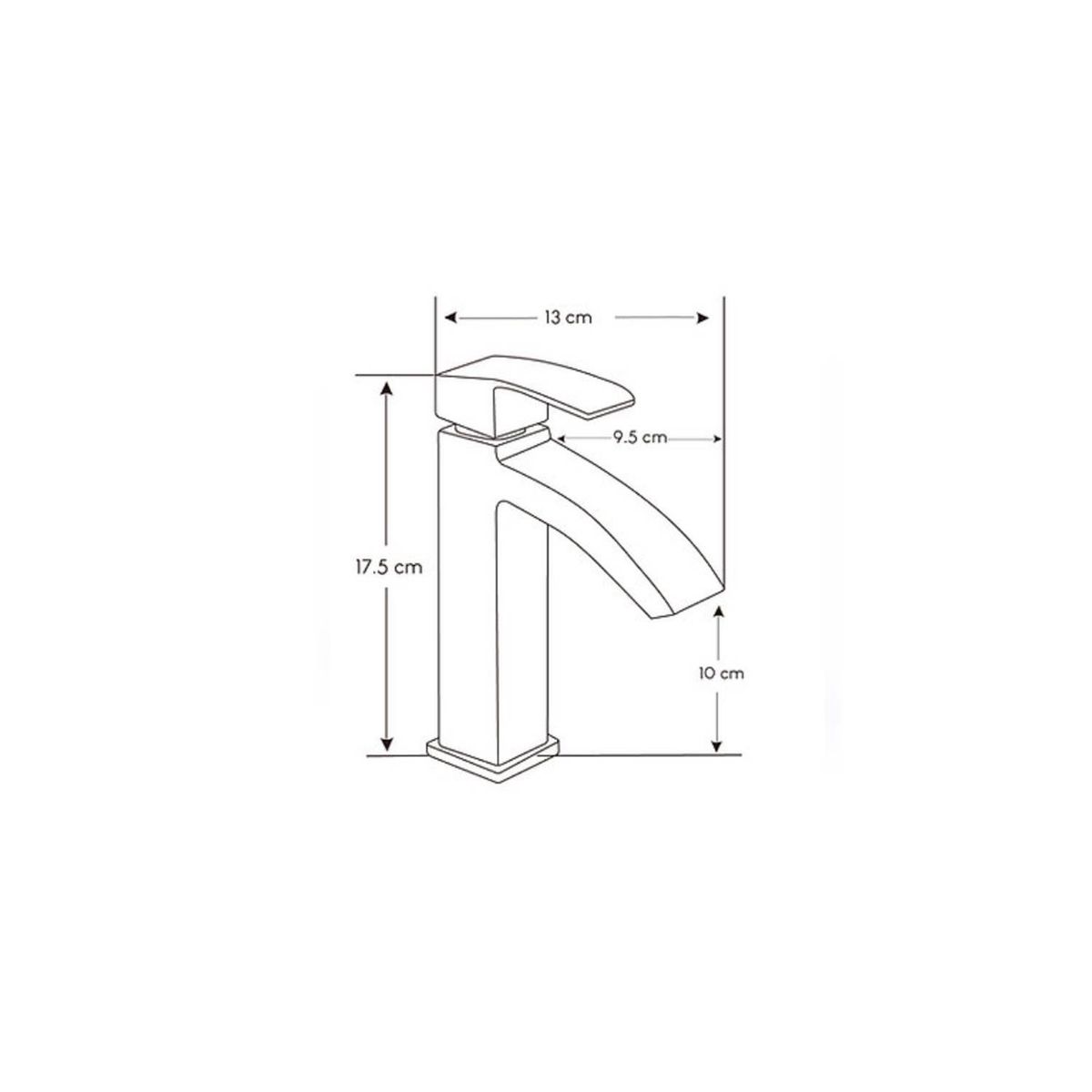 GENERICO - Llave para Baño Metal Cromado