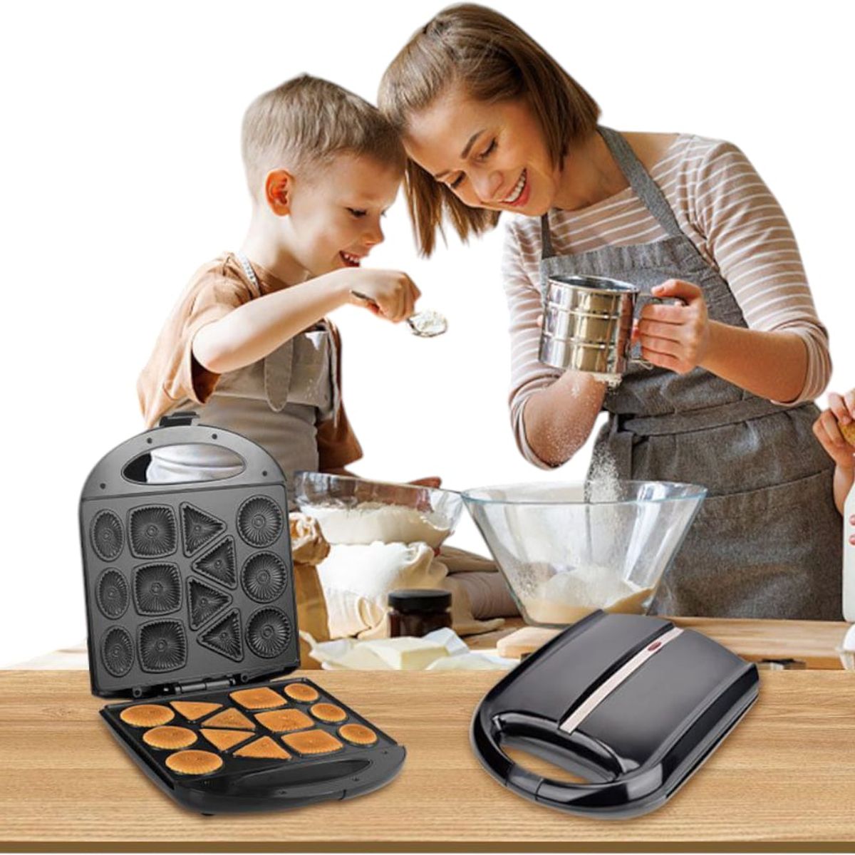 OEM - Máquina Horno Electrico para hacer Galletas 13 Modelos Diferentes