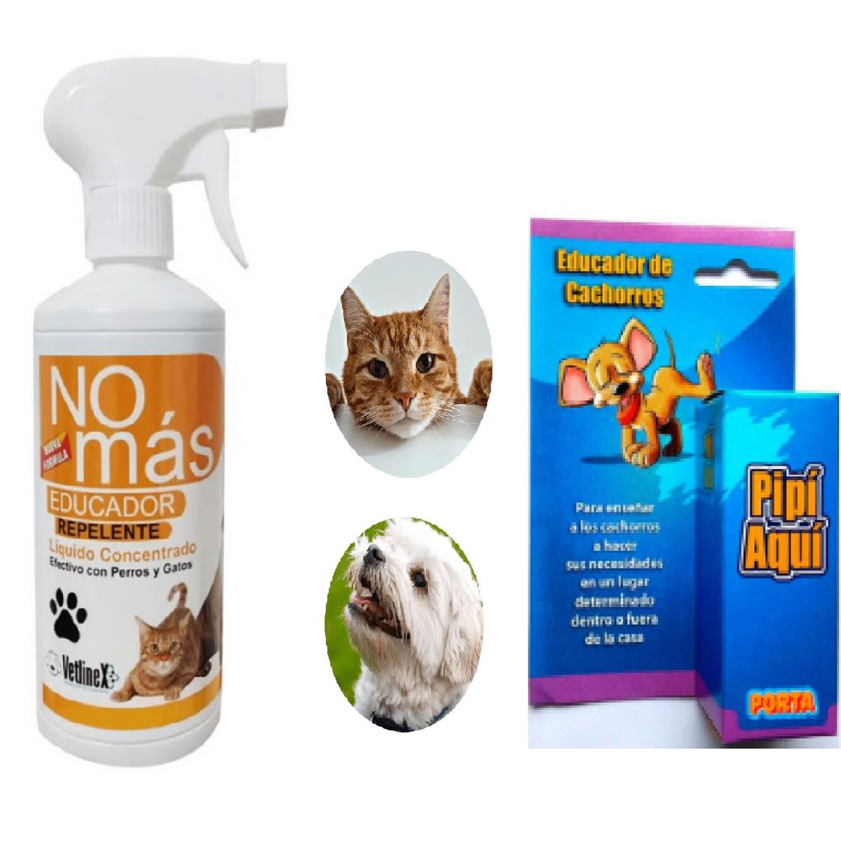 OEM - PACK "NO MAS PIPI" REPELENTE  y  "PIPI AQUI" Perros y Gatos