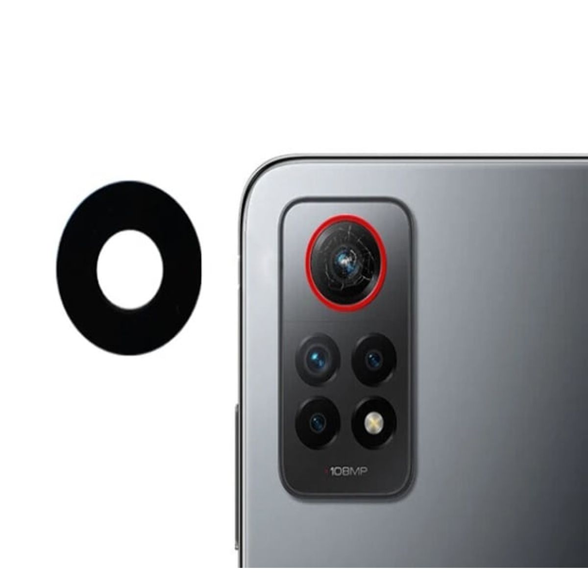 GENERICO - Repuesto lente Vidrio de cámara Xiaomi Redmi Note 12 Pro 4G