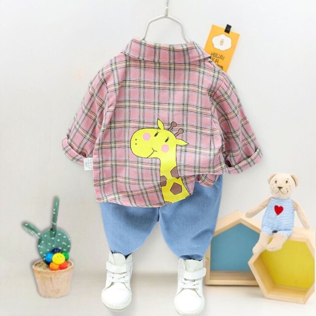 GENERICO - ROPA PARA NIÑO MODELO JIRAFA-  2 PIEZAS