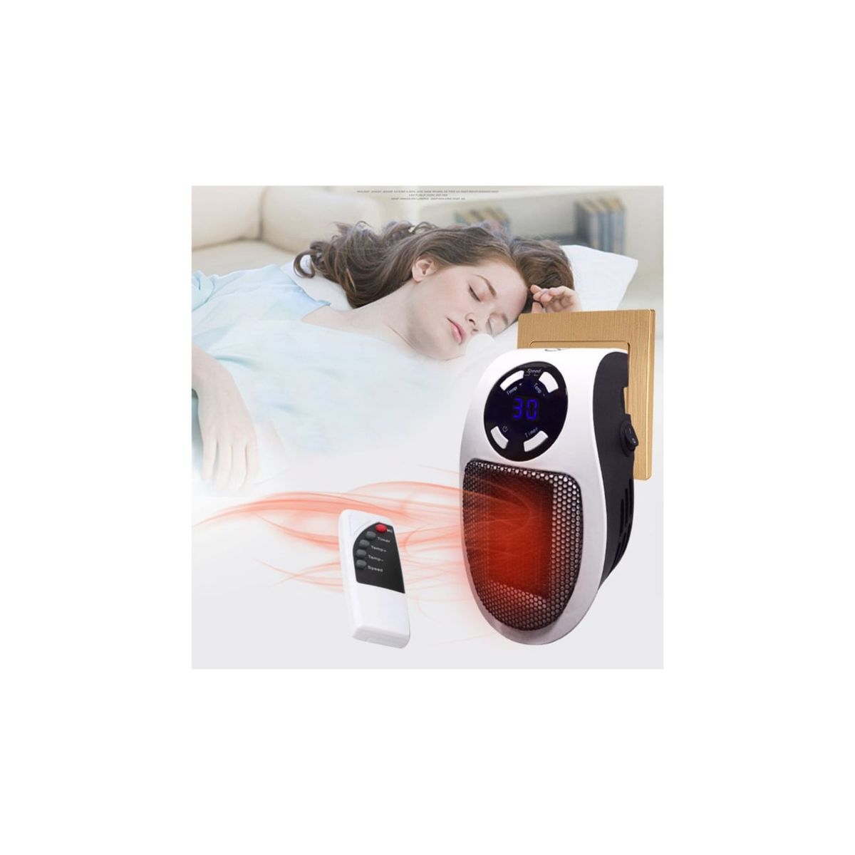 OEM - Calefactor Eléctrico de Pared mas Control.