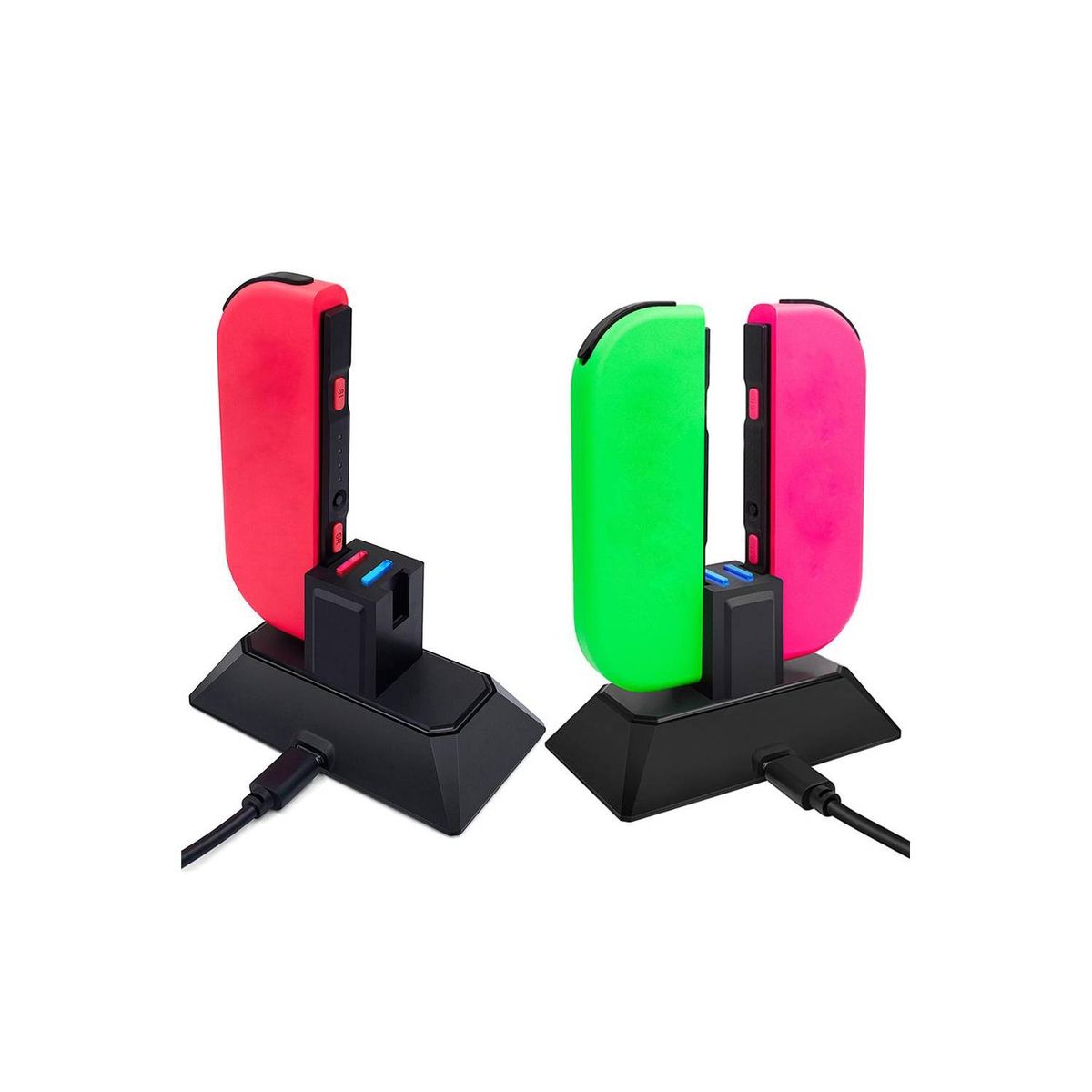 OEM - Cargador de Mandos NS Switch Base de Carga para Controladores Joy-Con.