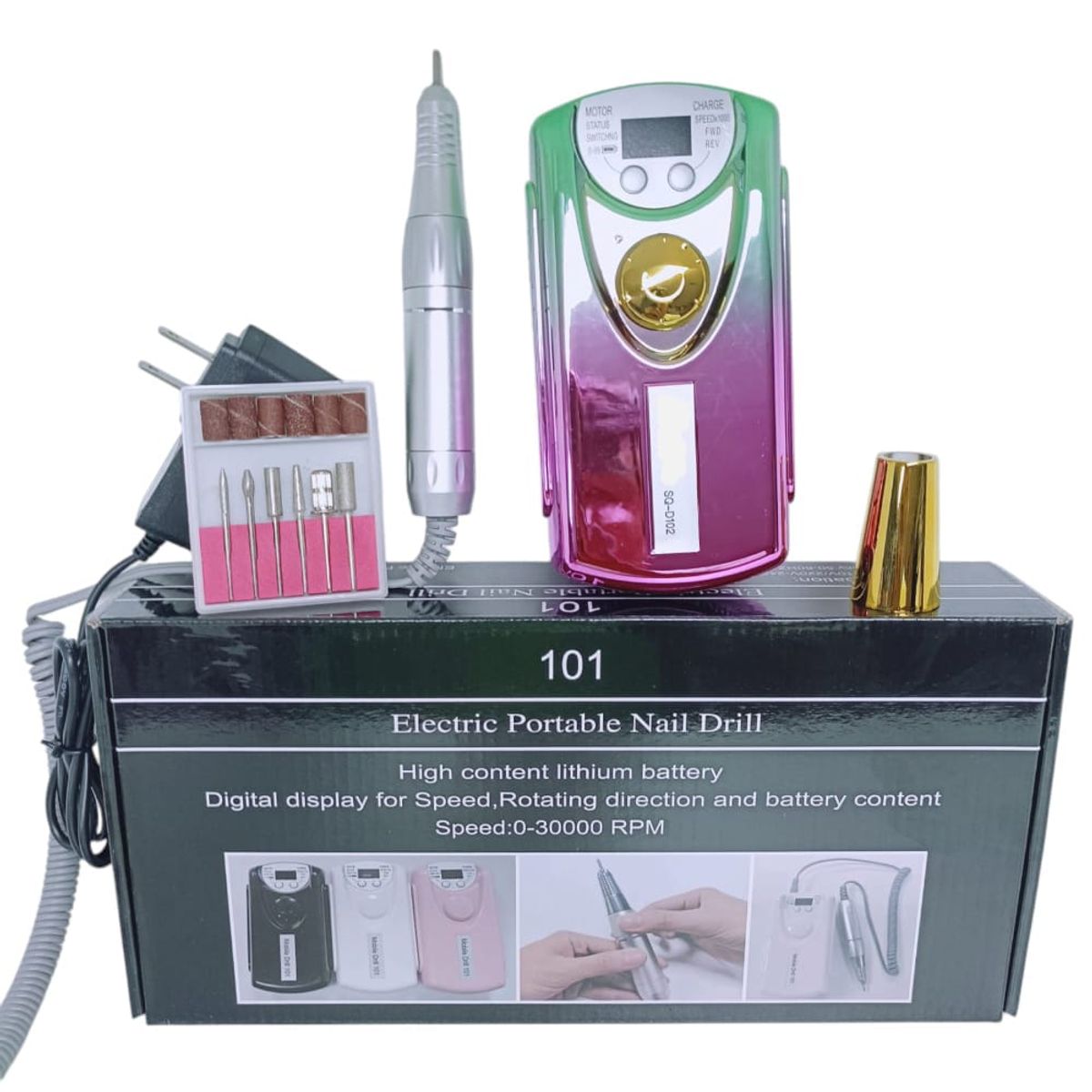 OEM - Pulidor de Uñas Recargable Ideal para Uñas de Gel o Acrílico