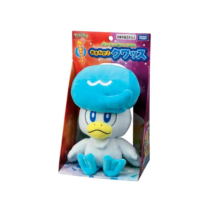 POKEMON - Pokemon Peluche Takara Tomy Japon Quaxly 23 cm