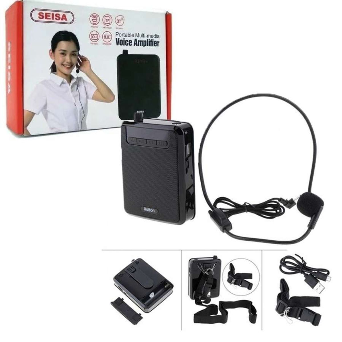 OEM - Megafono Altavoz Parlante Portatil Para Coach Profesor Vendedor