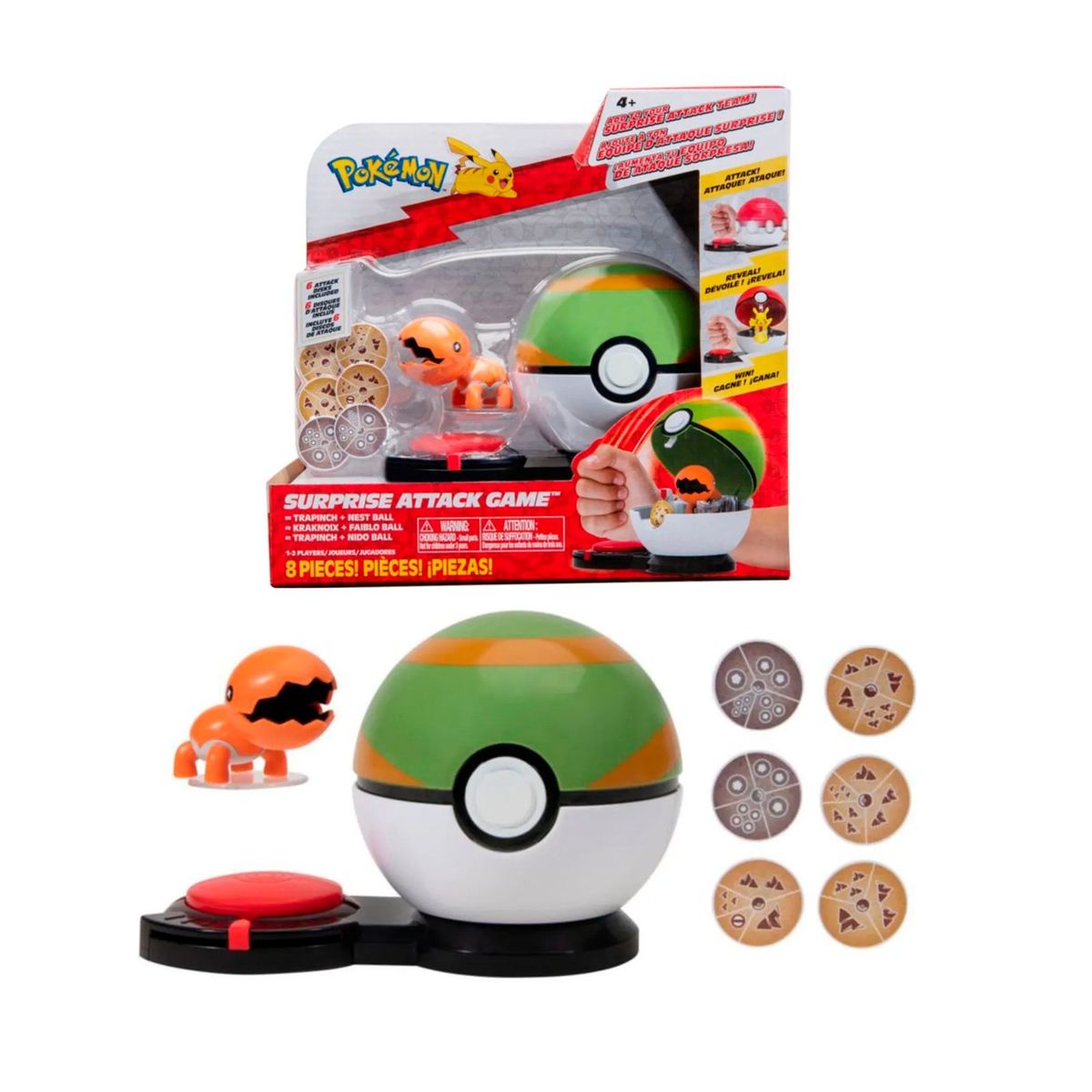POKEMON - Pokemon Jazwares Trapinch Ataque Sorpresa