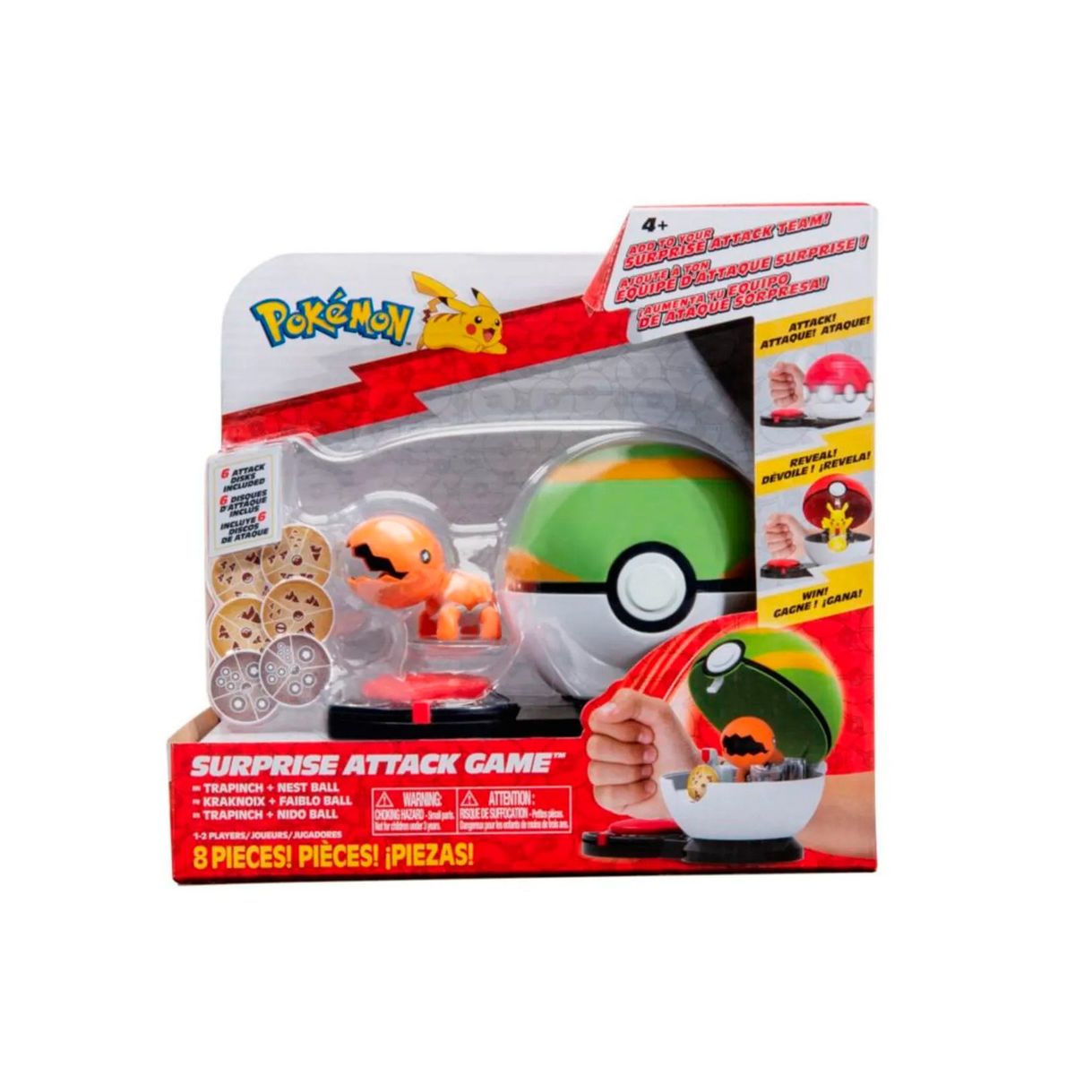 POKEMON - Pokemon Jazwares Trapinch Ataque Sorpresa
