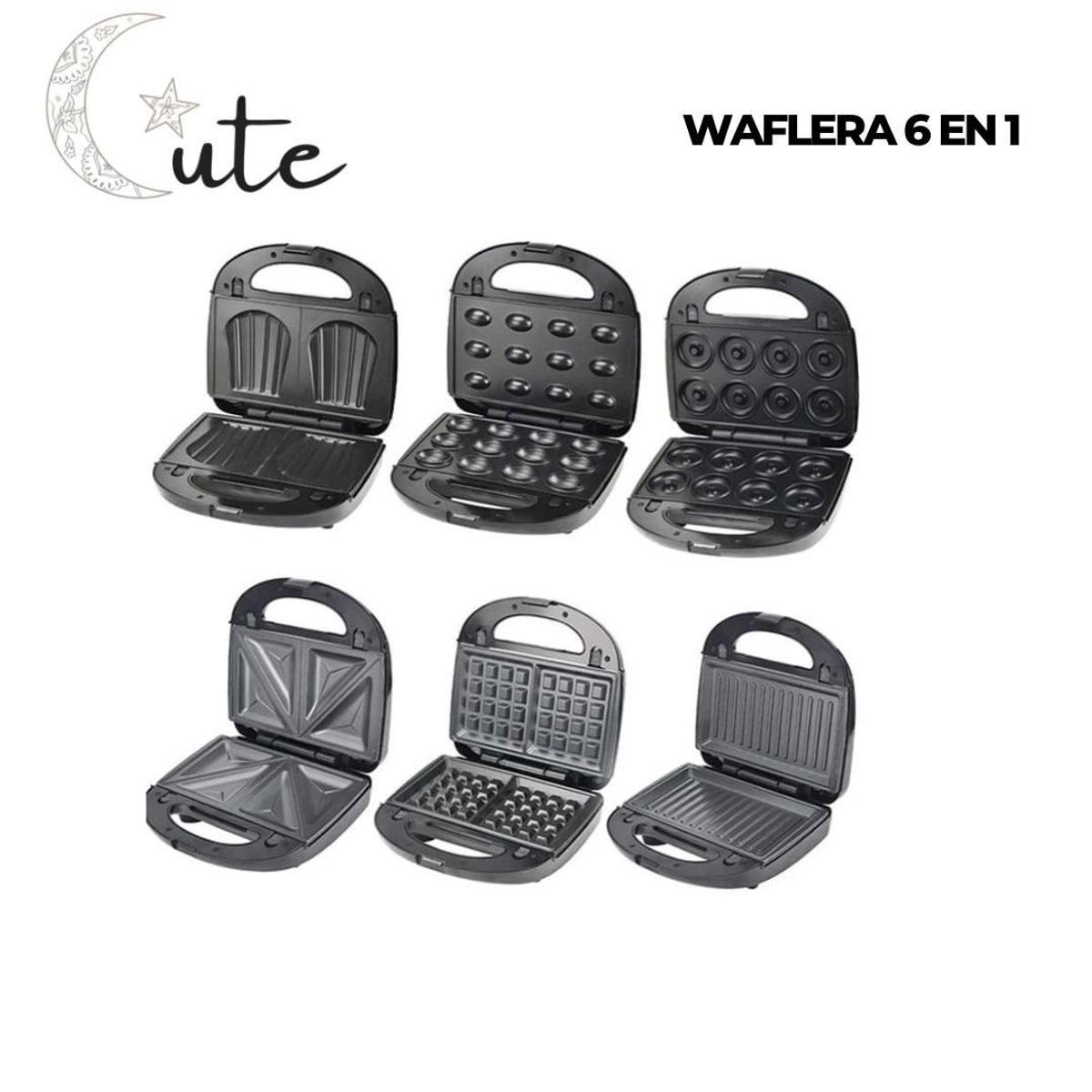 GENERICO - WAFLERA SANDWICHERA 6 EN 1
