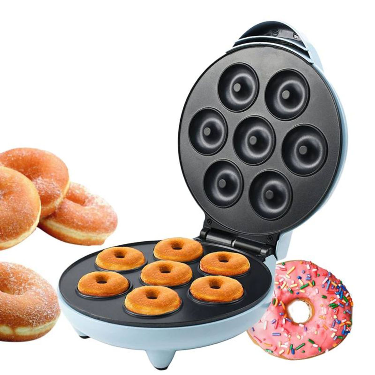 OEM - Mini Hormo Máquina para hacer Donas 7Rosquillas