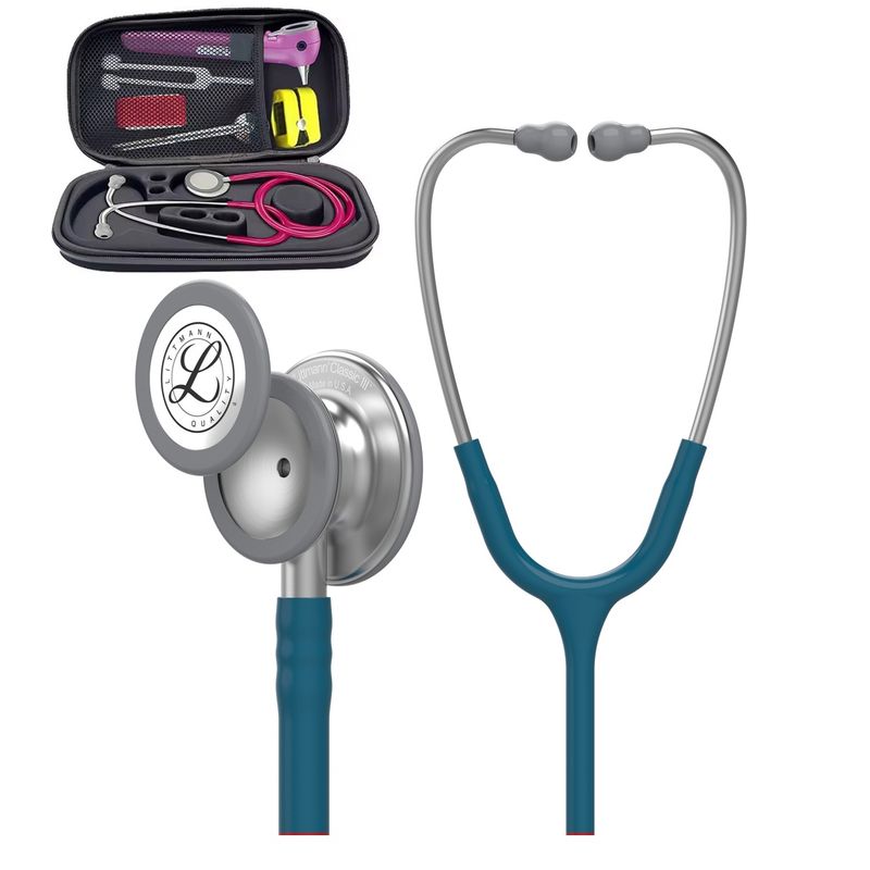 3M - Estetoscópio 3M Littmann® Classic III™ 5623 Azul Caribe + Estuche