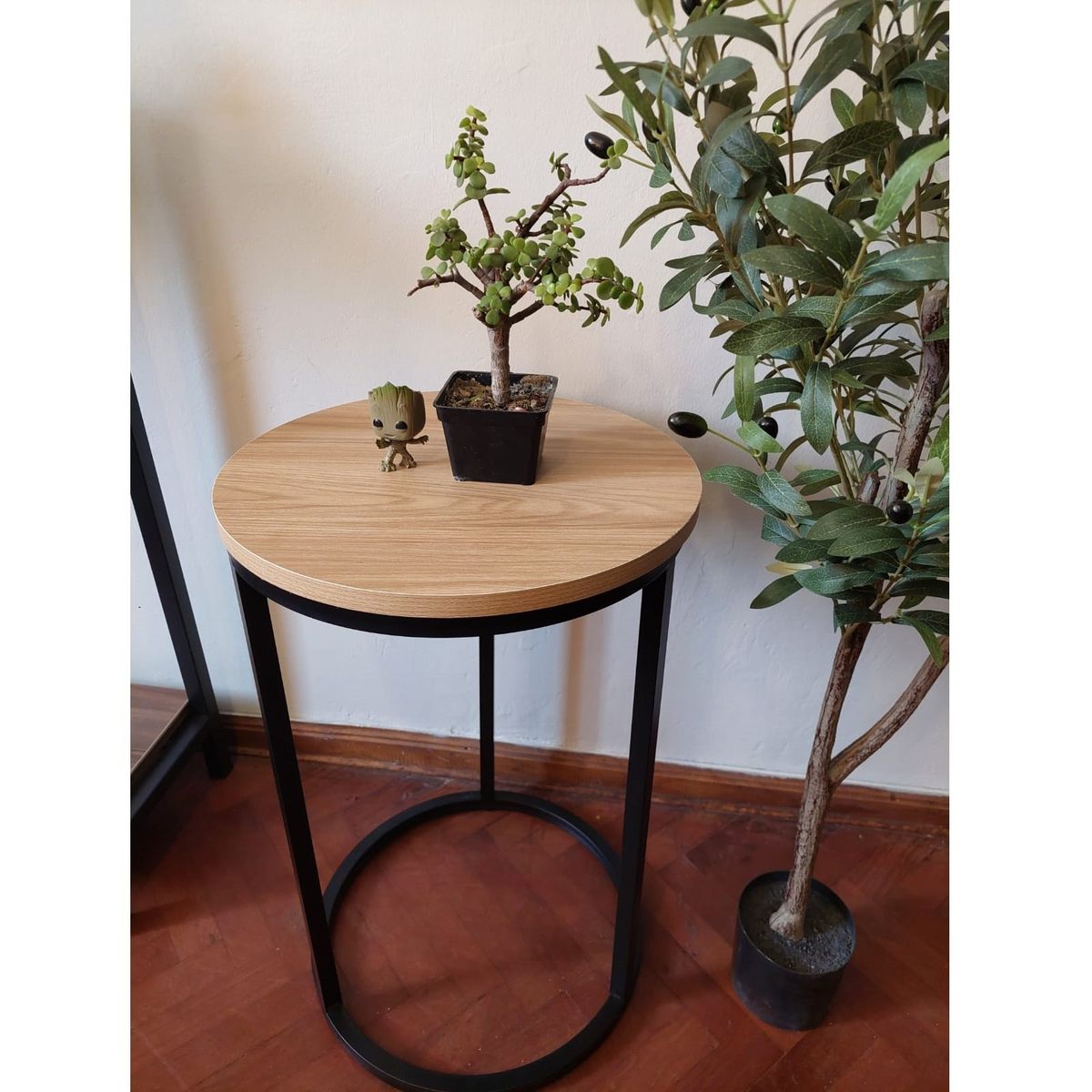 GENERICO - Mesa auxiliar industrial color panela 40 cm x 60 altura