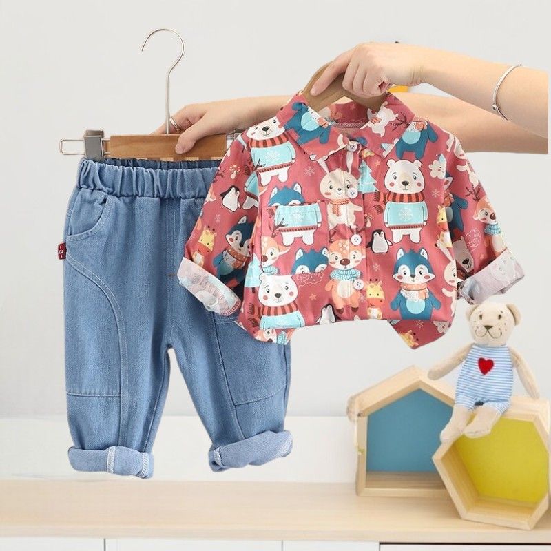 ROPA PARA NIÑO BEBÉ CAMISA PANTALÓN GENERICO
