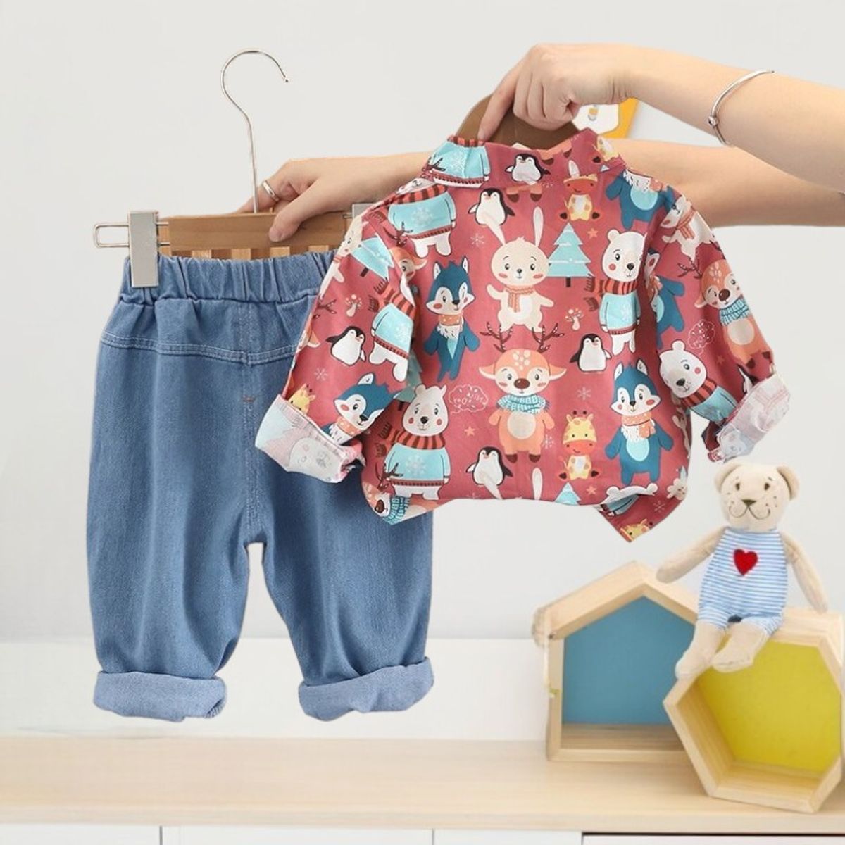 GENERICO - ROPA PARA NIÑO BEBÉ -  ( CAMISA + PANTALÓN )