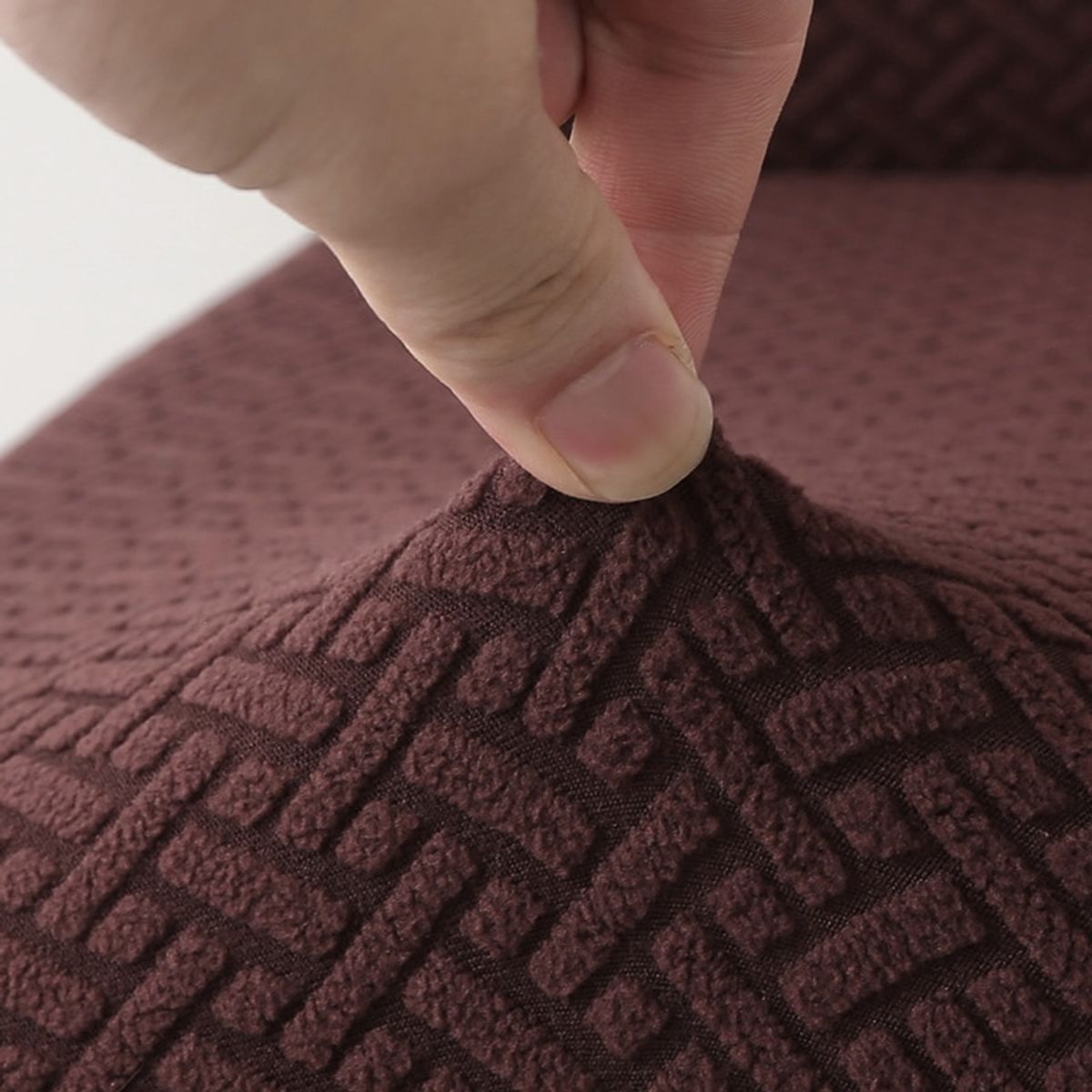 GENERICO - Pack 4 Fundas marrón elástica para silla de comedor