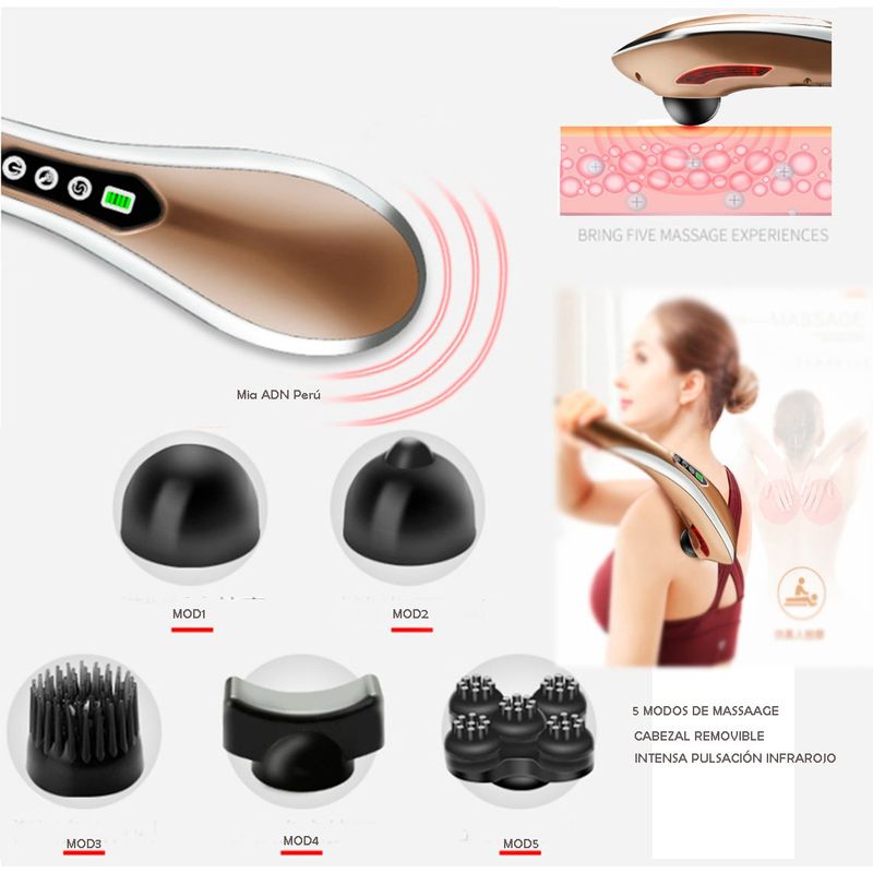 GENERICO - Masajeador eléctrico para cuello y piernas