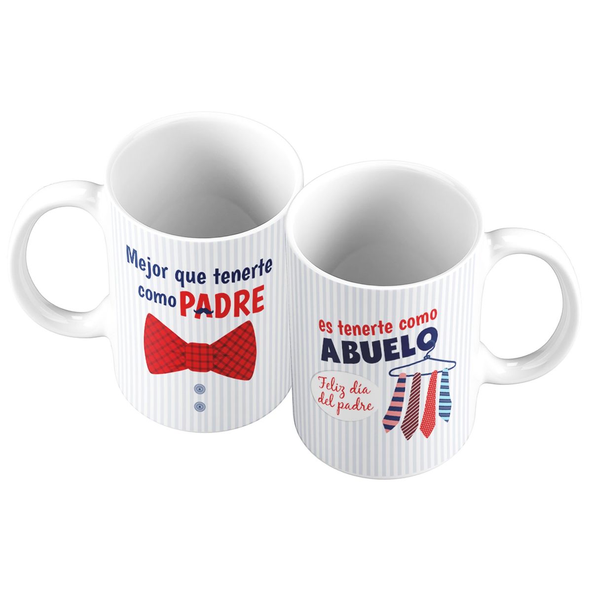 GENERICO - Taza Mug 11oz MEJOR ES TENERTE COMO ABUELO - BLANCO