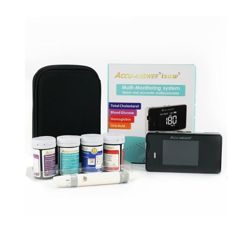 OEM - MEDIDOR COLESTEROL, HEMOGLOBINA, ACIDO URICO Y GLUCOSA 4 EN 1