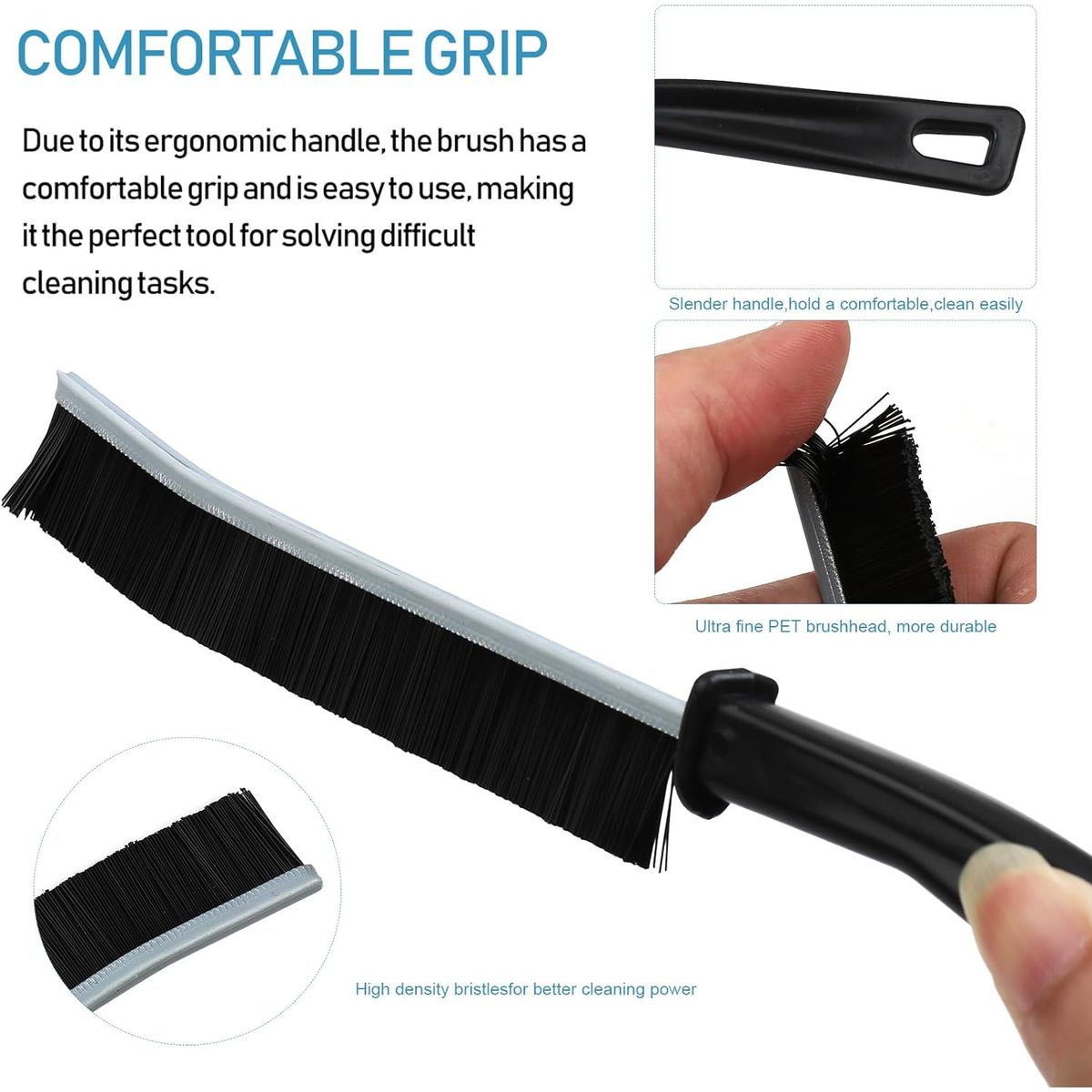 GENERICO - Cepillos de Limpieza Multifuncional de Cerdas Duras x1