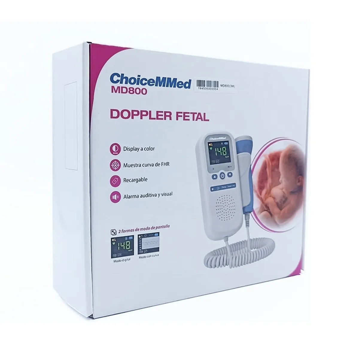 CHOICEMMED - Doppler Fetal CHOICEMMED Monitor Cardiaco prenatal