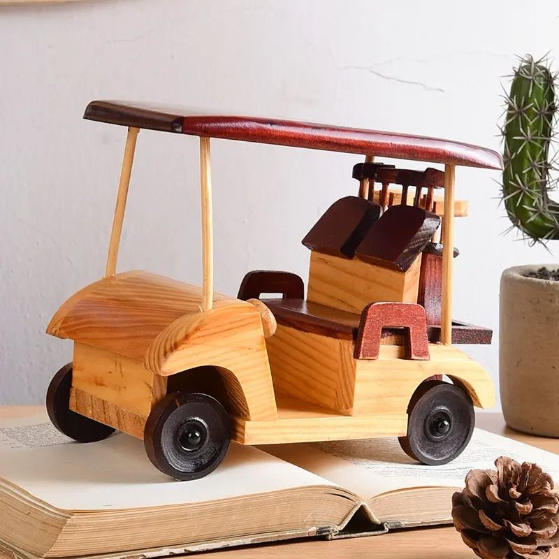 GENERICO - Adorno en madera Carro Golf