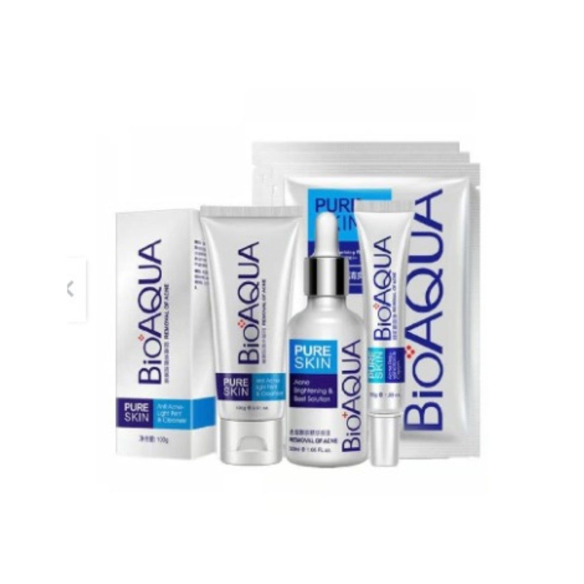 BIOAQUA - PURE SKIN 4 PIEZAS ANTIACNE