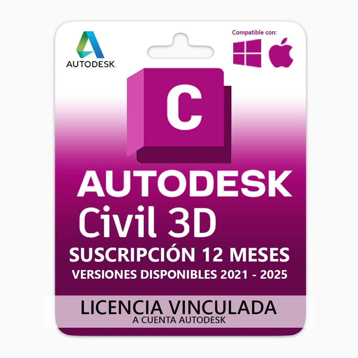 GENERICO - Licencia de Civil 3D Suscripción 1 Año