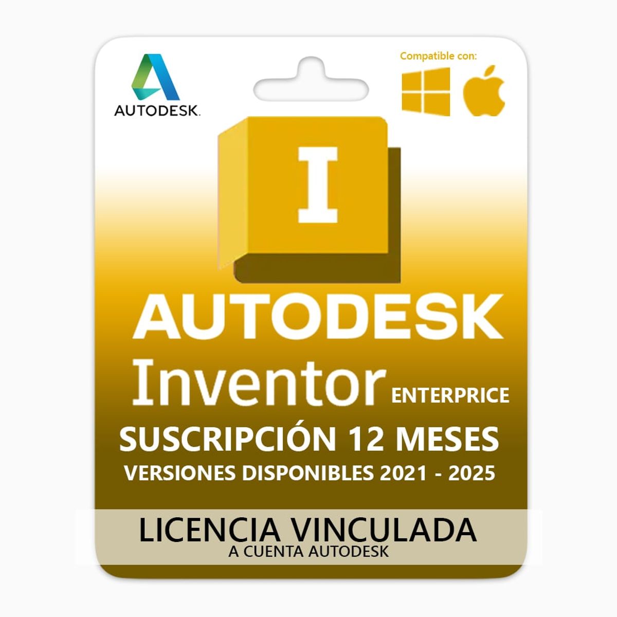 GENERICO - Licencia de Inventor Enterprice Suscripción 1 Año