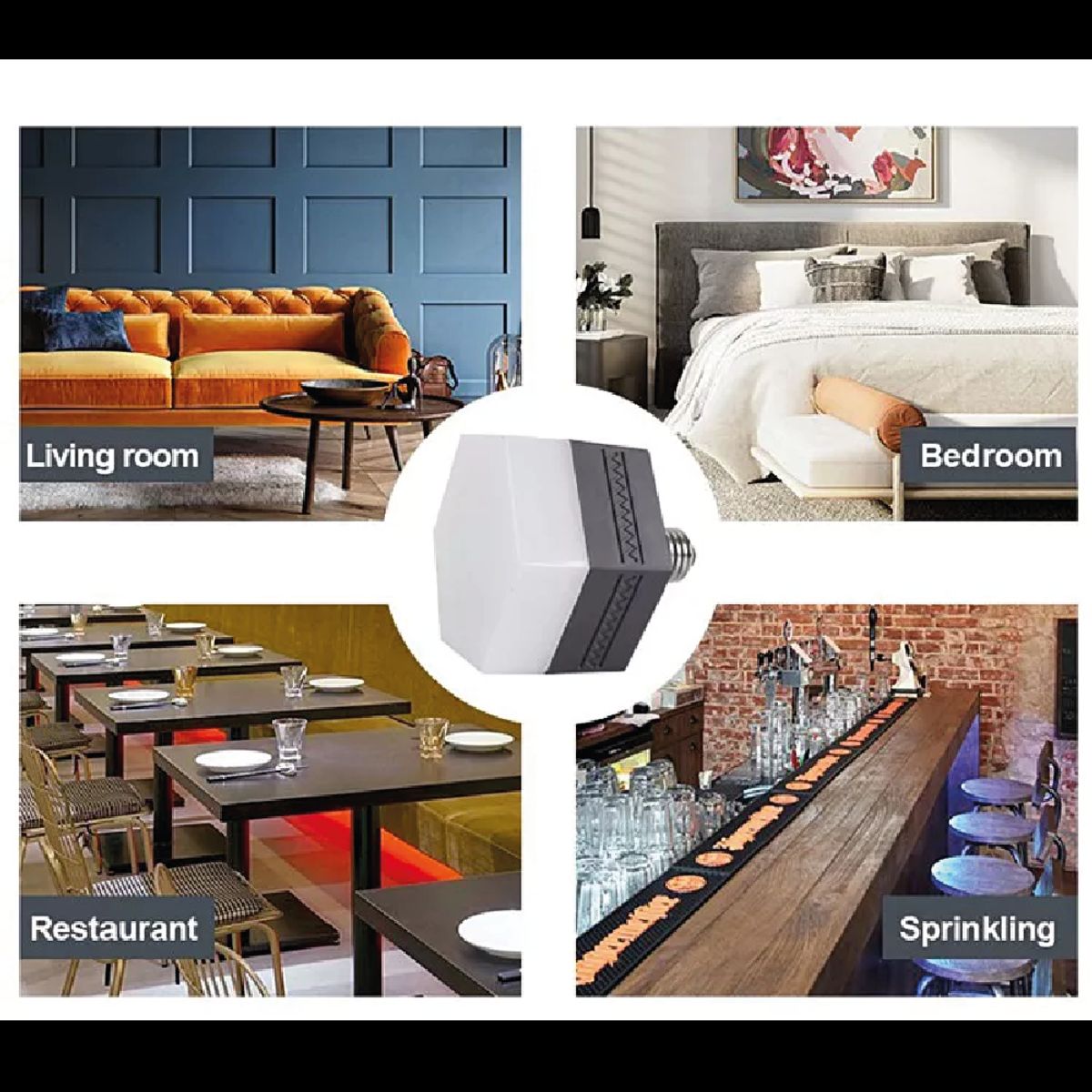 OEM - Foco Led 10w Hexa Pack 6 Unidades