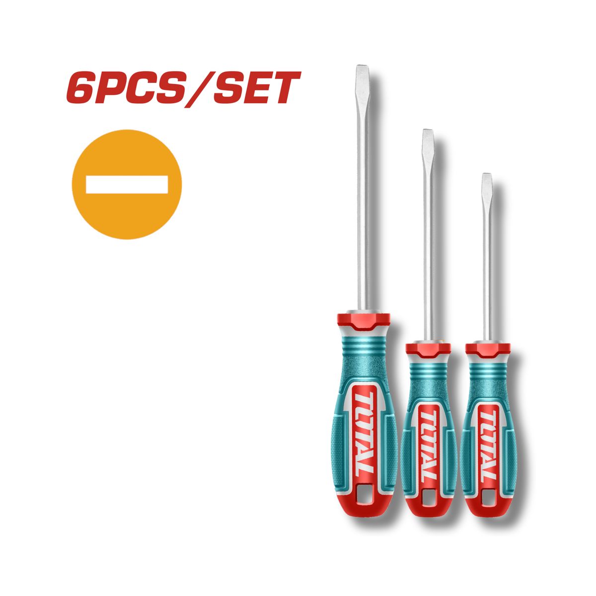 TOTAL TOOLS - Juego de destornilladores 6 piezas Total