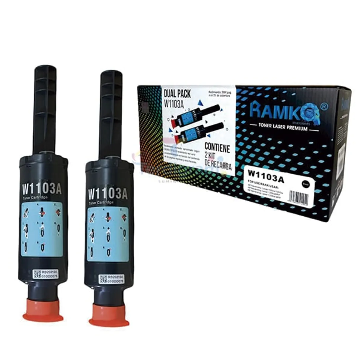 RAMKO - TONER COMPATIBLE 103A (W1103A) DUAL NEGRO 2,500 PG