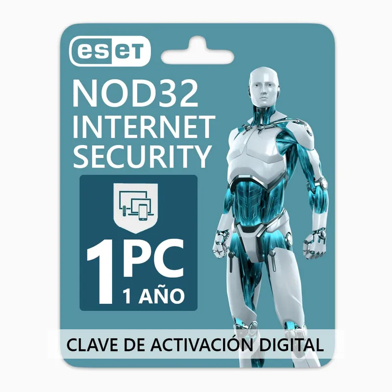 ESET - Antivirus ESET NOD32 Internet Security 1PC 1 Año