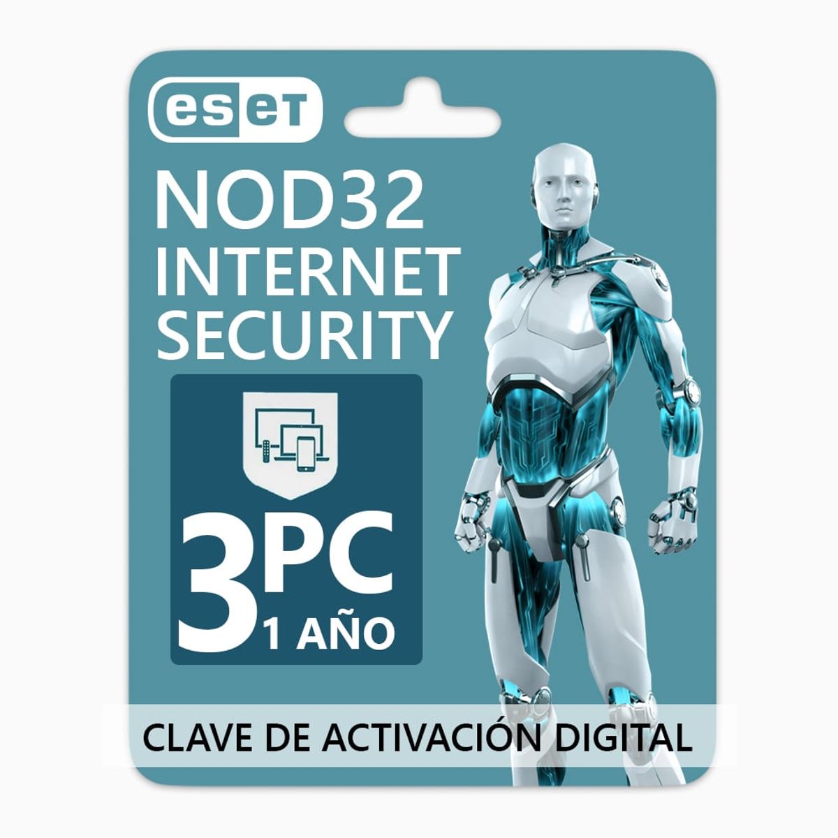 ESET - Antivirus ESET NOD32 Internet Security 3PC 1 Año
