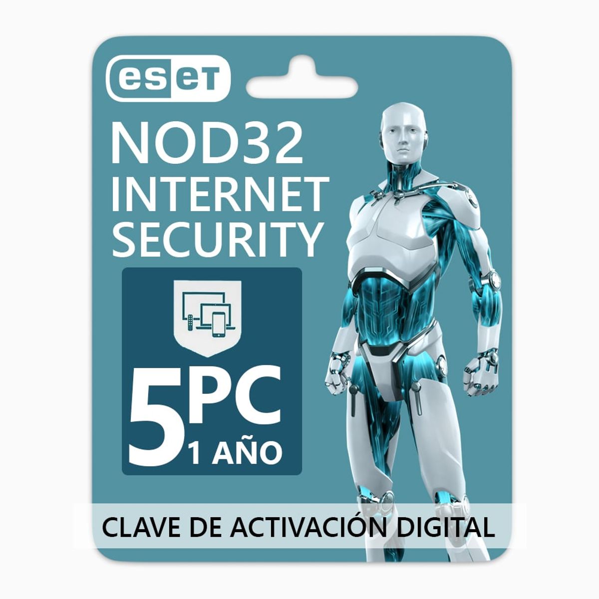 ESET - Antivirus ESET NOD32 Internet Security 5PC 1 Año