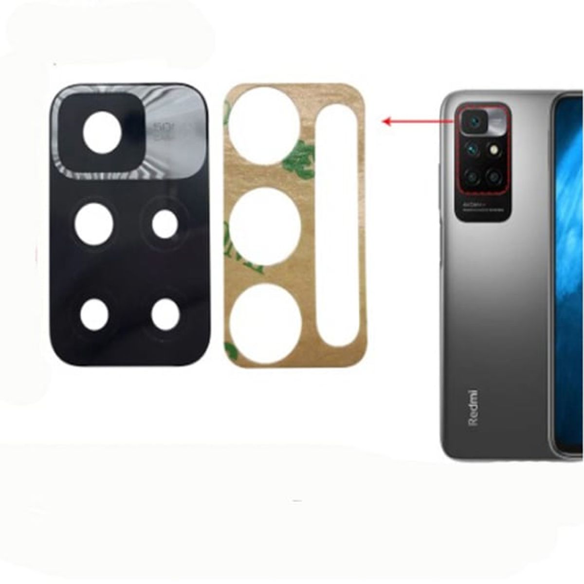 GENERICO - Repuesto lente Vidrio de cámara Xiaomi Redmi 10