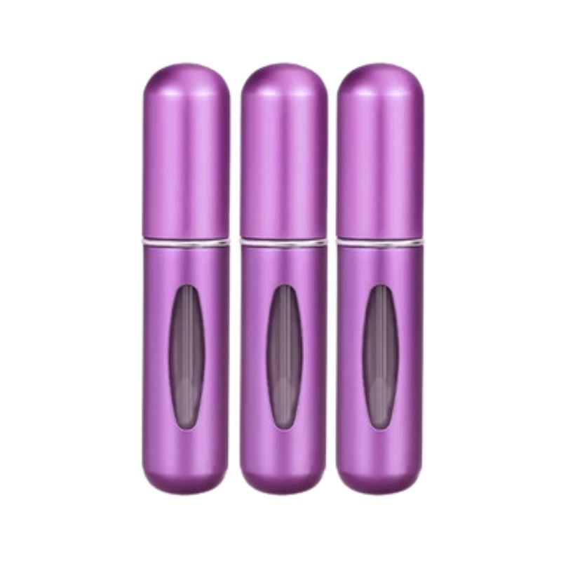 INSPIRA - Set de 3 Atomizadores Recargables para Perfume para Viaje