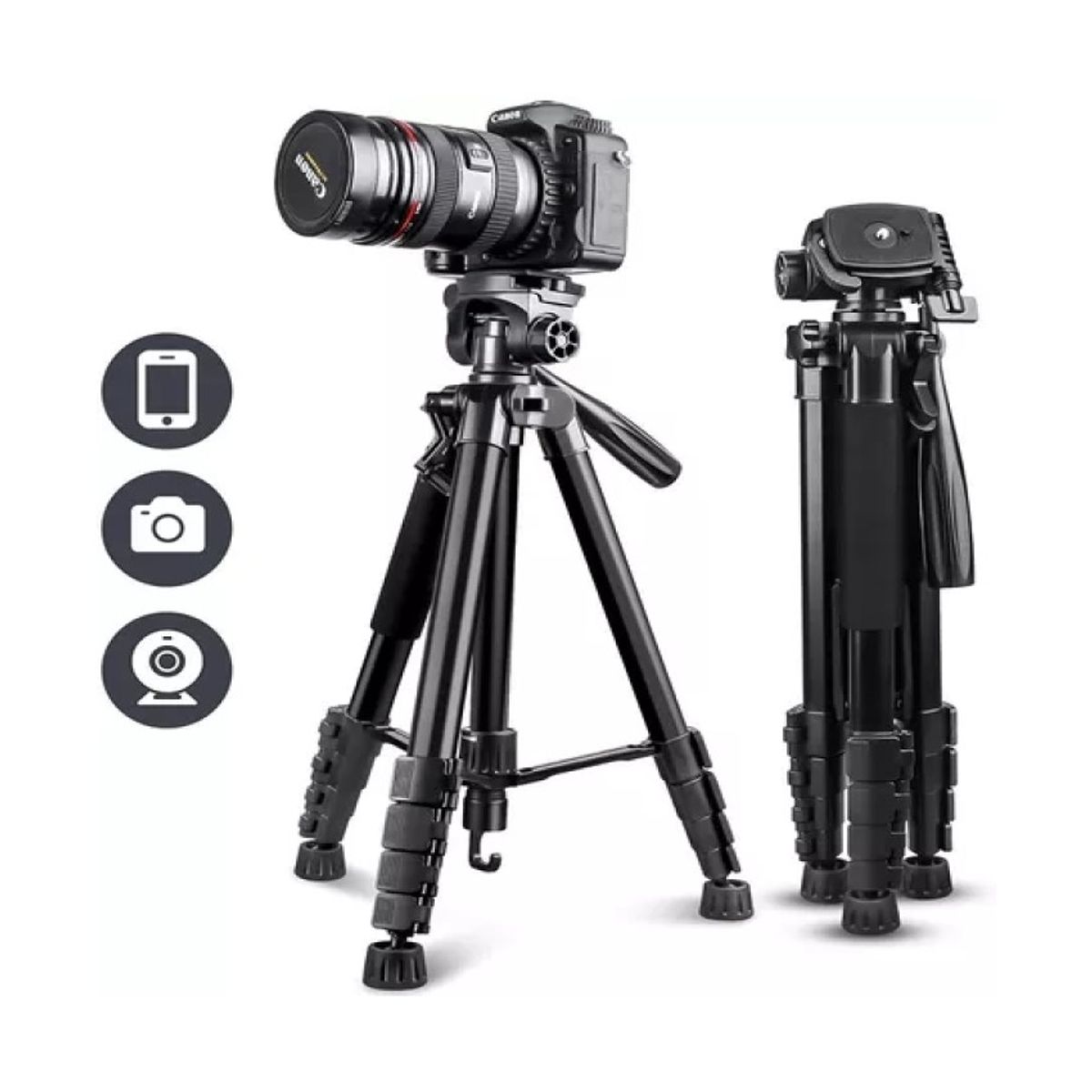 GENERICO - Tripode Camara Profesional 1.70m  Soporte Cel