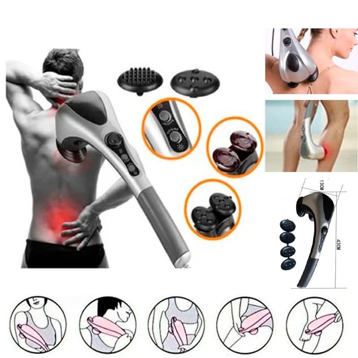 GENERICO - Masajeador Eléctrico Corporal con Infrarrojo