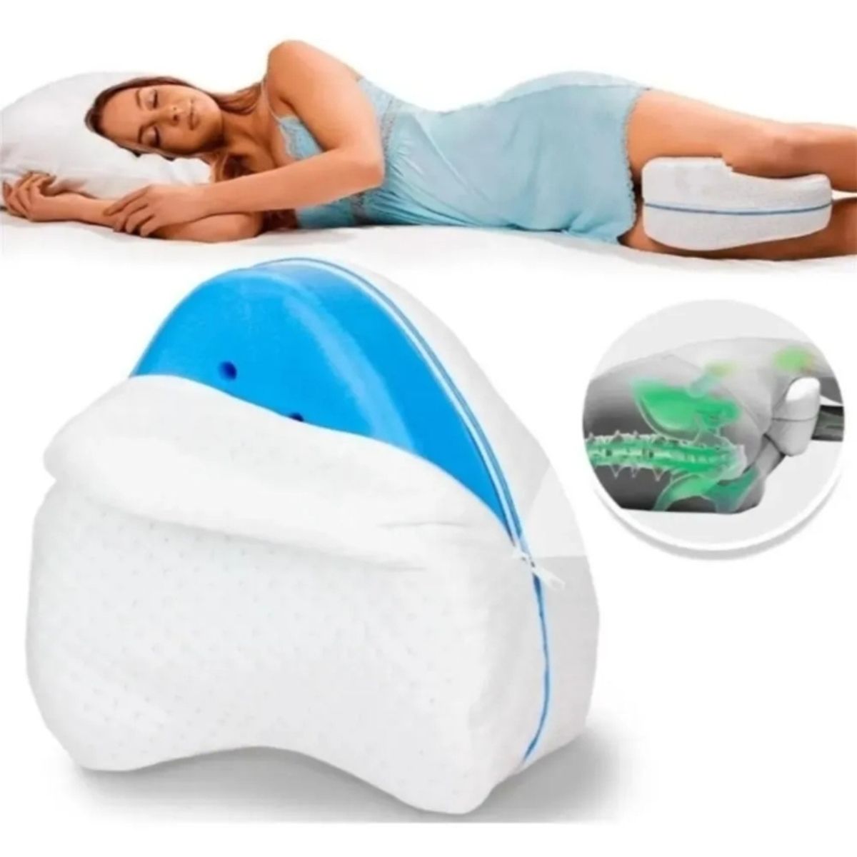 GENERICO - Almohada Piernas Cojín Ortopédico