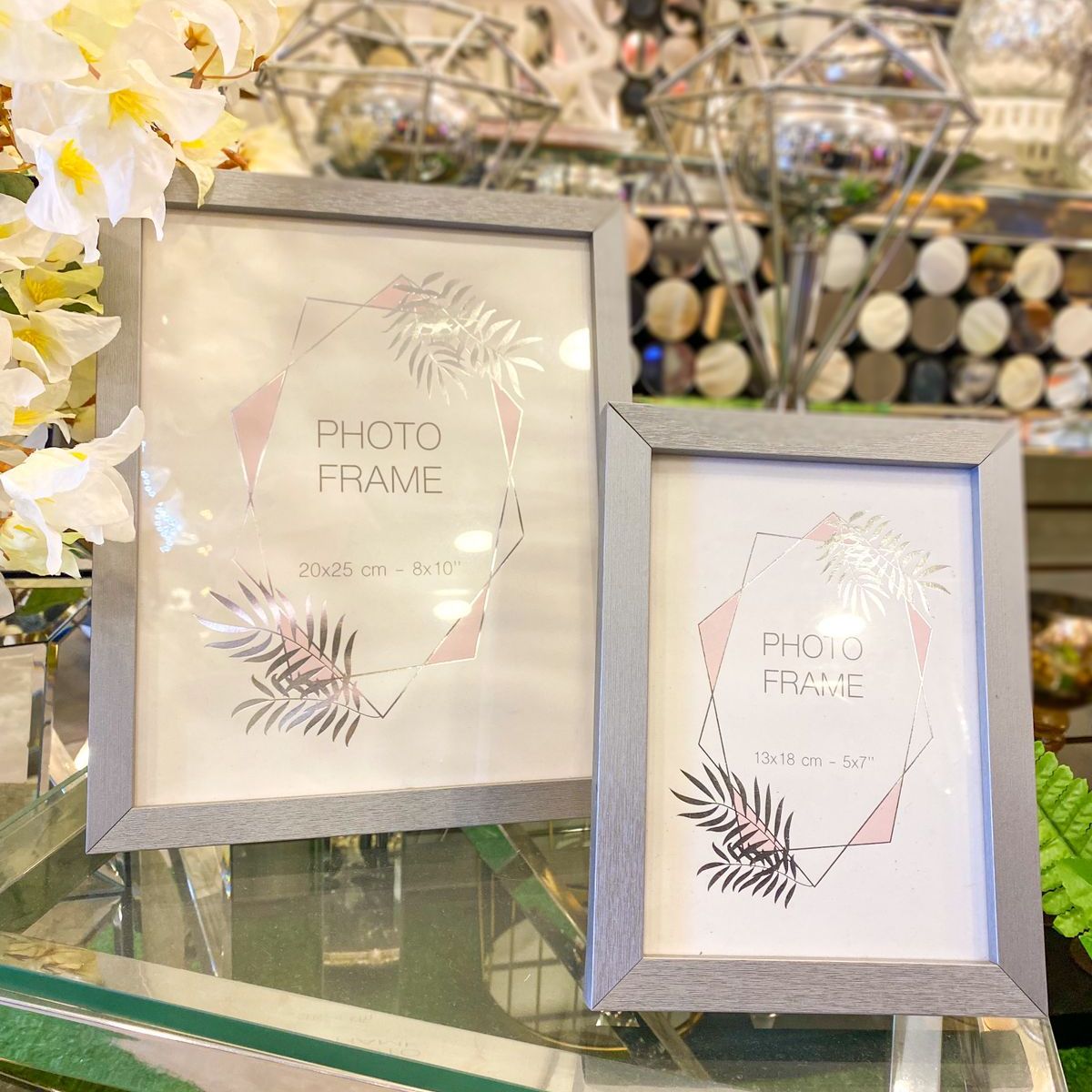 CONCEPT - Marco de Fotos Plomo 2pz 5x7-8x10 cm