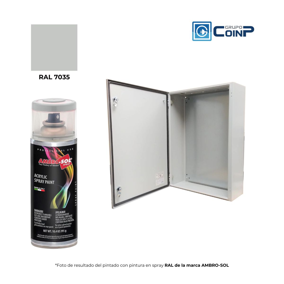 AMBROSOL - Pintura Aerosol RAL 7035 400ML Gris Claro