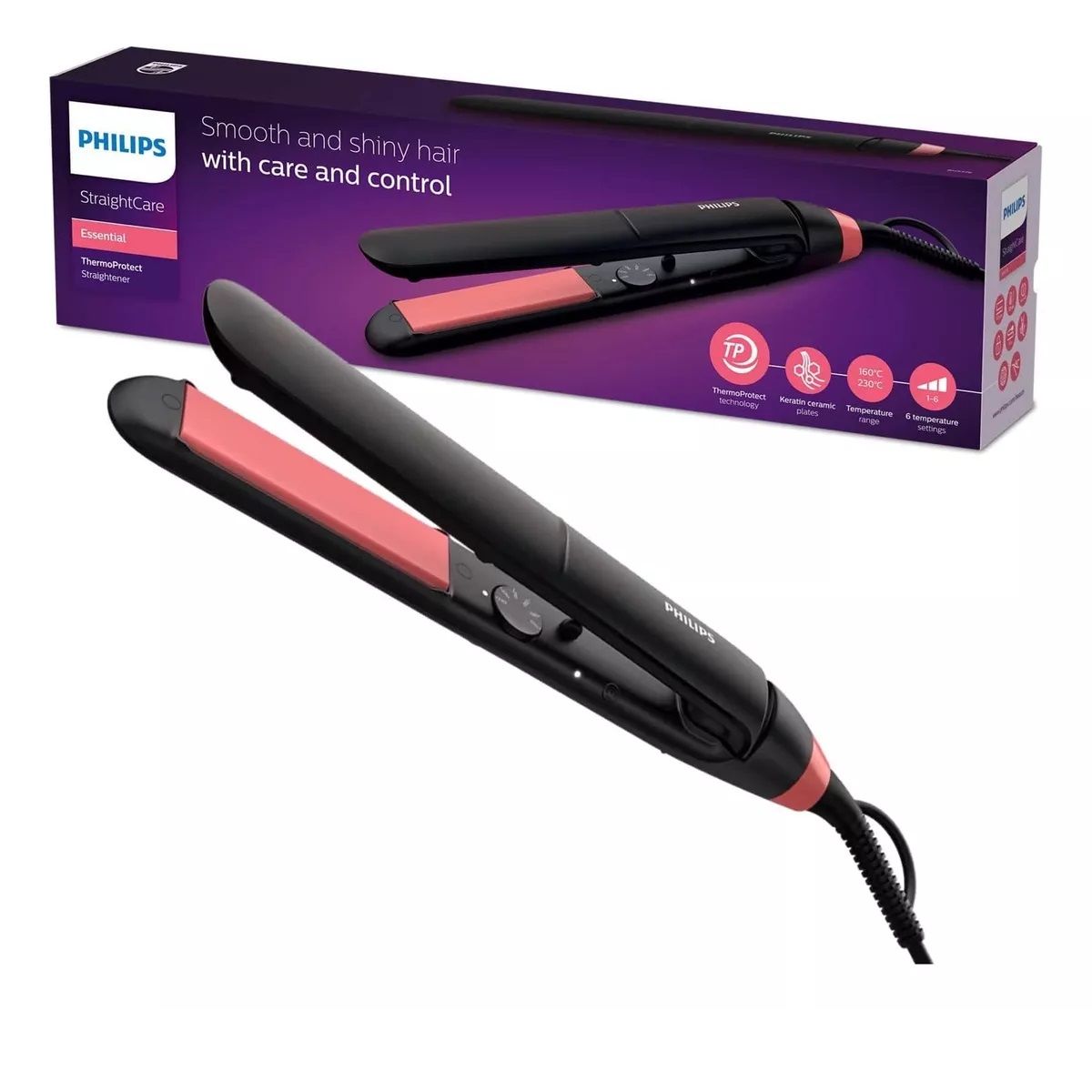 PHILIPS - Alisadora De Keratina Philips 6 Temperaturas Y Autoapagado